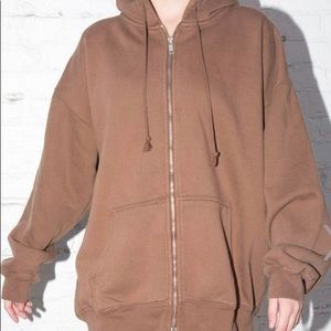 Brandy Melville Brown Christy Hoodie